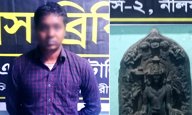 One held with 29-kg touchstone idol in Panchagarh