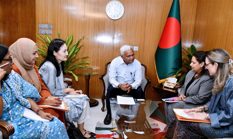 UNFPA, UN Women delegation meets Dr AZM Zahid 