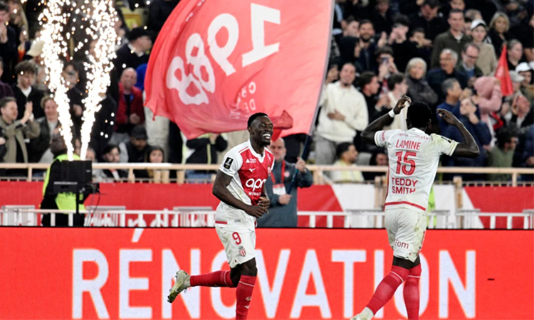 Monaco sink Marseille for seventh Ligue 1 win in a row