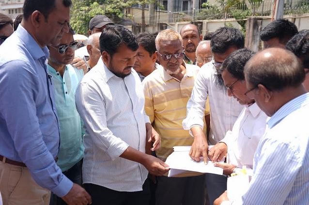 RCC administrator inspects ongoing development works