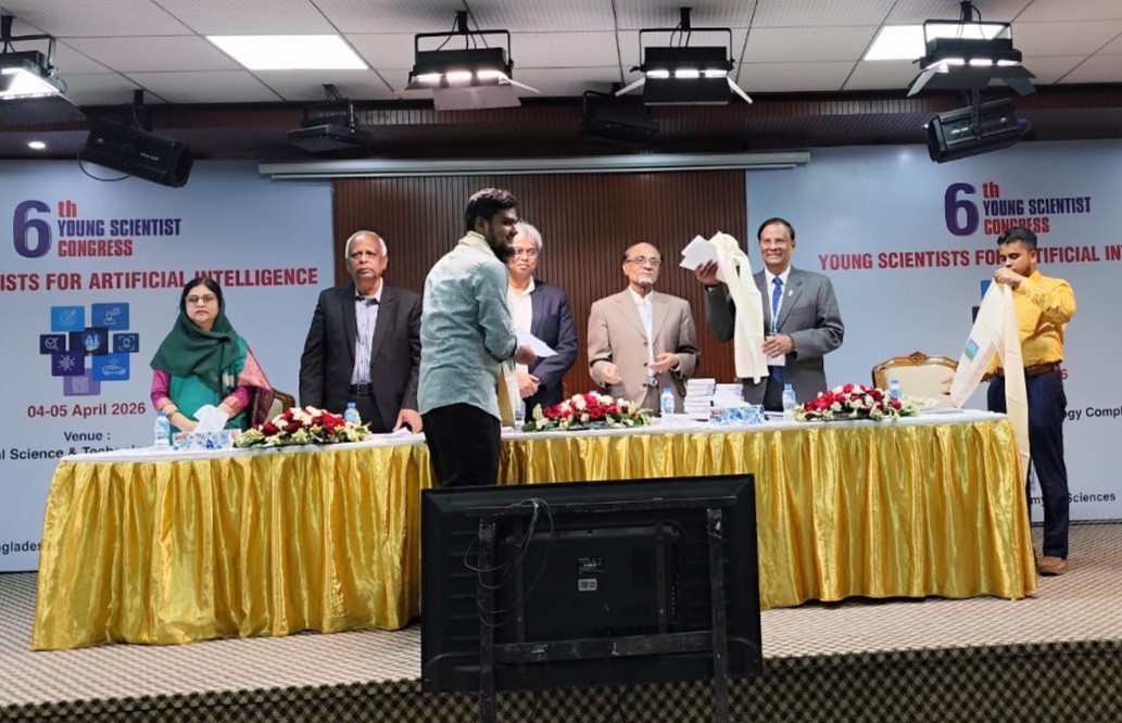 RUET student wins 2nd place at Young Scientist Congress