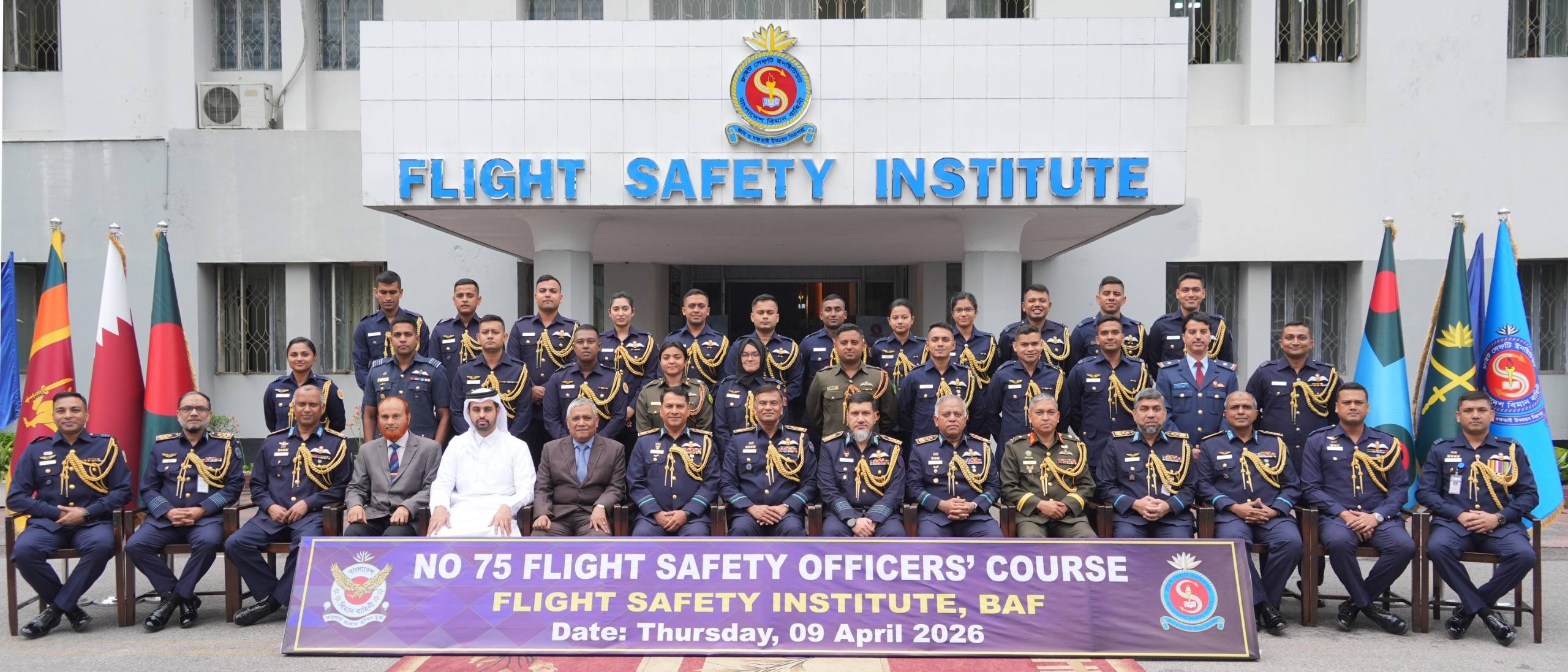BAF holds certificate distribution of 75th Flight Safety Officers Course