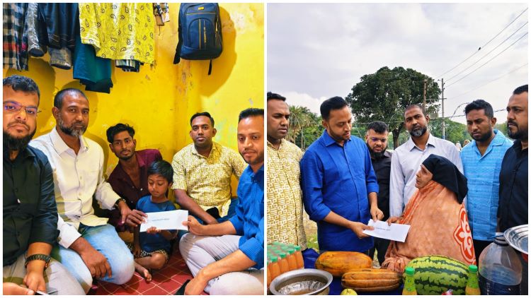 PM stands by child Ratul, elderly vendor Shahanur Begum