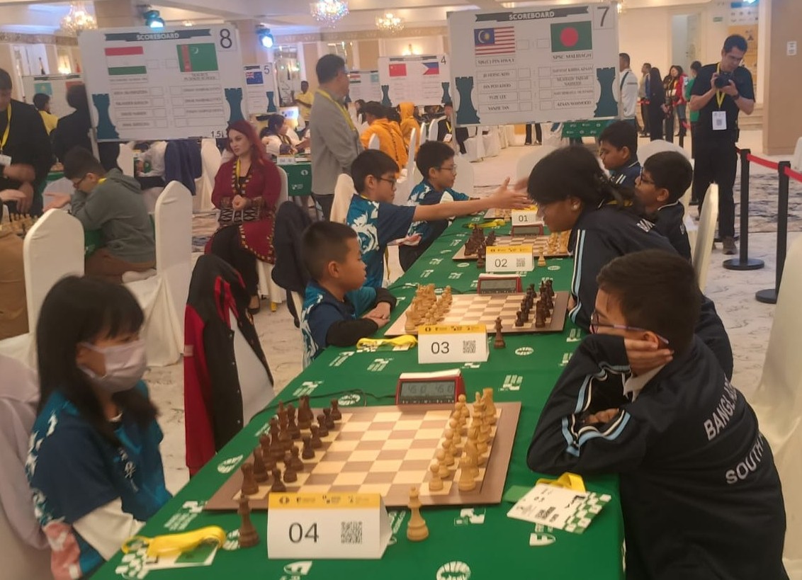 Mixed day for South Point in FIDE-ISCF World School Chess
