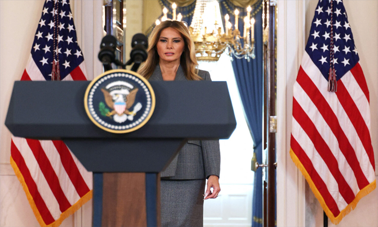 Melania Trump blasts 'lies' linking her to Epstein
