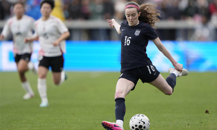 Lavelle marks 100th cap with goal in US win over Japan