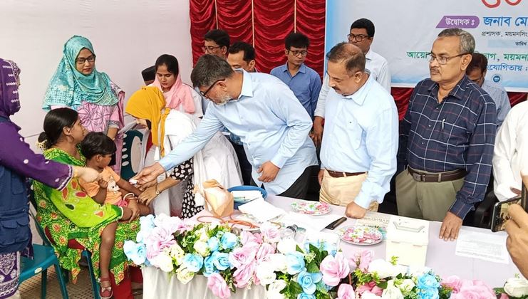 Measles vaccination campaign begins in Mymensingh