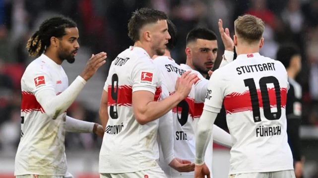 Stuttgart hammer Hamburg to go third in Bundesliga