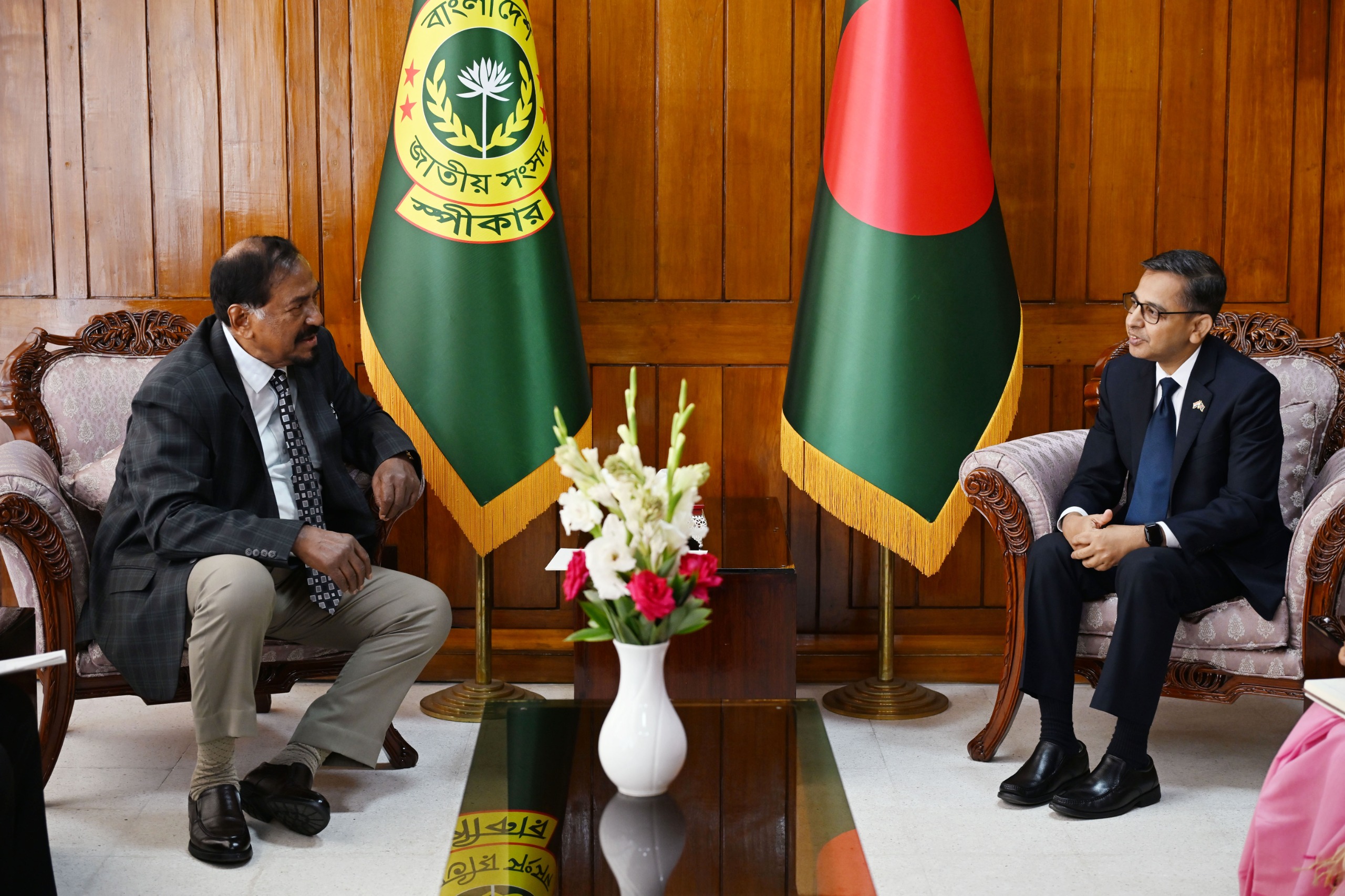 Outgoing Indian envoy meets JS Speaker, focuses on strengthening parliamentary relationship 