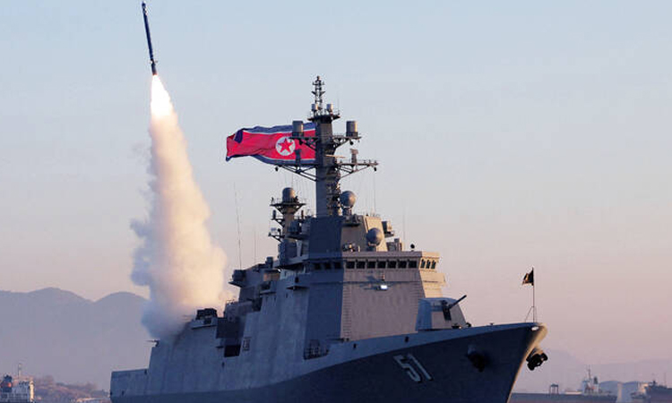 N. Korea's Kim oversees navy cruise missile test: KCNA