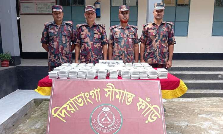 Smuggled goods worth Tk 56 lakh seized at Kurigram 