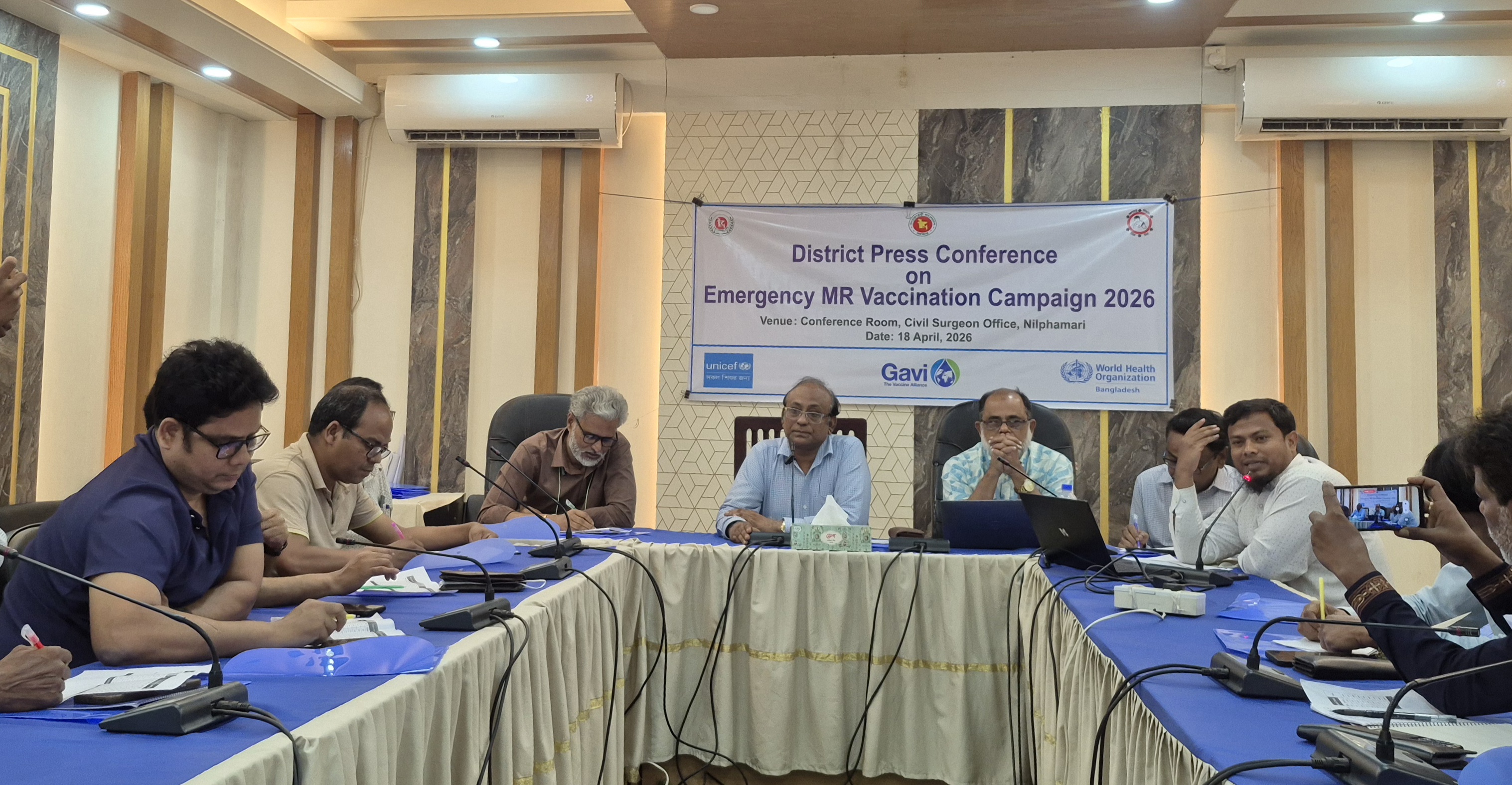 Over 210,000 children to receive measles vaccine in Nilphamari