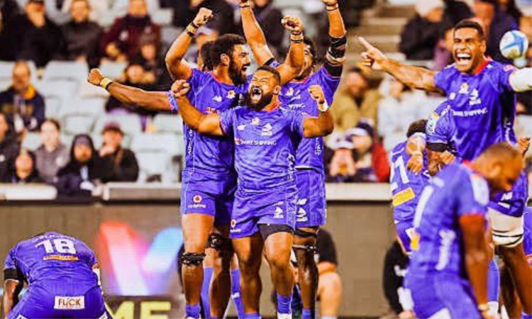 Fijian Drua pay tribute to cyclone-hit compatriots after historic win