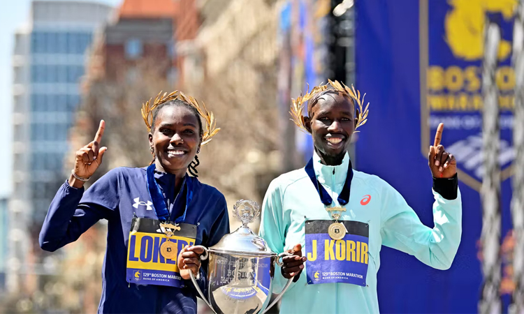 Kenyans Korir, Lokedi seek to repeat at Boston Marathon