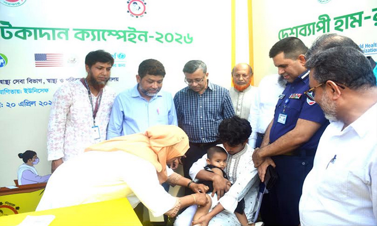 Divisional measles-rubella vaccination campaign launched in Khulna