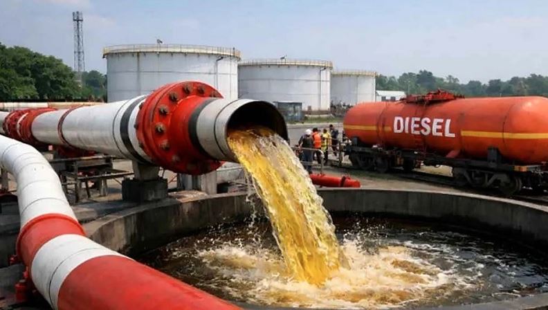 Pumping of 7,000 tonnes of diesel from India begins