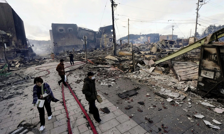 Six people hurt but no serious damage from powerful Japan quake