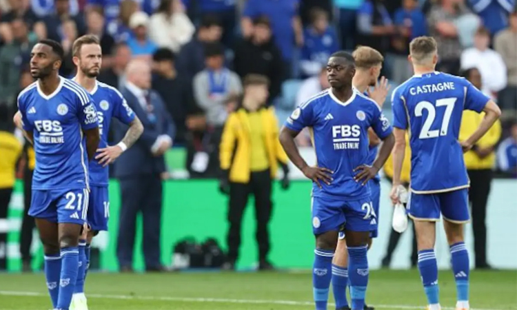 Former Premier League champions Leicester relegated to third tier