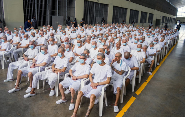 Mass MS-13 trial held at El Salvador mega-jail