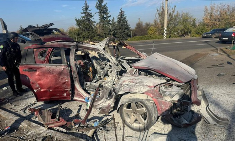 Russian drone attack kills two in northeastern Ukraine