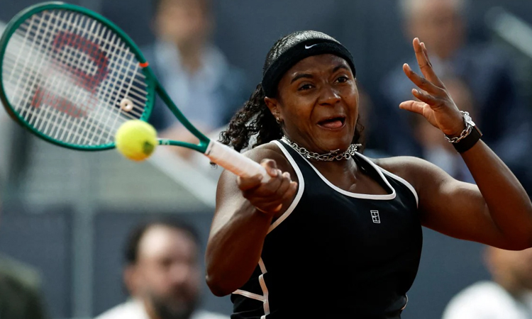 Baptiste ends Sabalenka's Madrid title defence