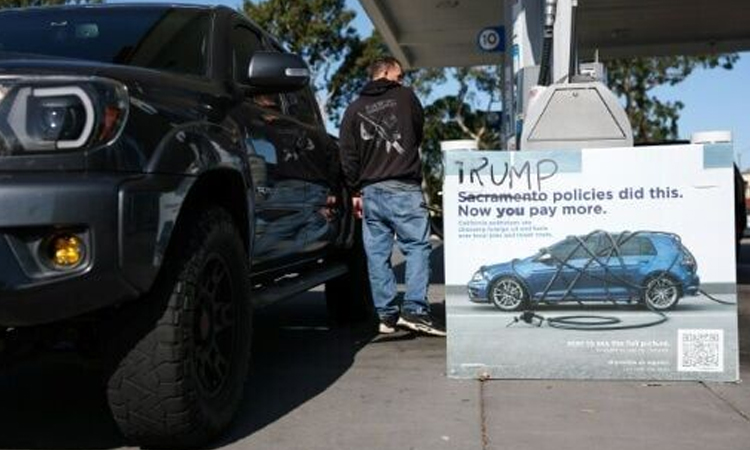'Trump is an idiot': Californians fume over soaring petrol prices
