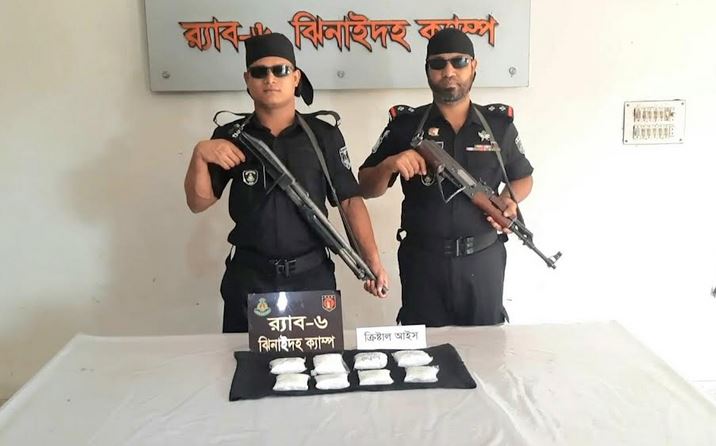 RAB seizes crystal ice worth Tk 7.55cr in Jhenaidah