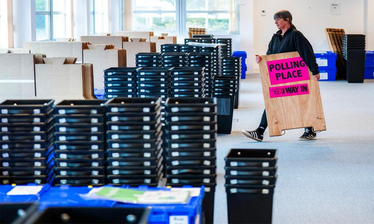 Polls open in UK local elections set to punish Starmer's Labour