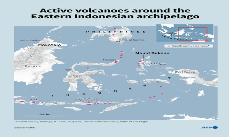 Indonesia volcanic eruption kills three hikers: officials  AFP