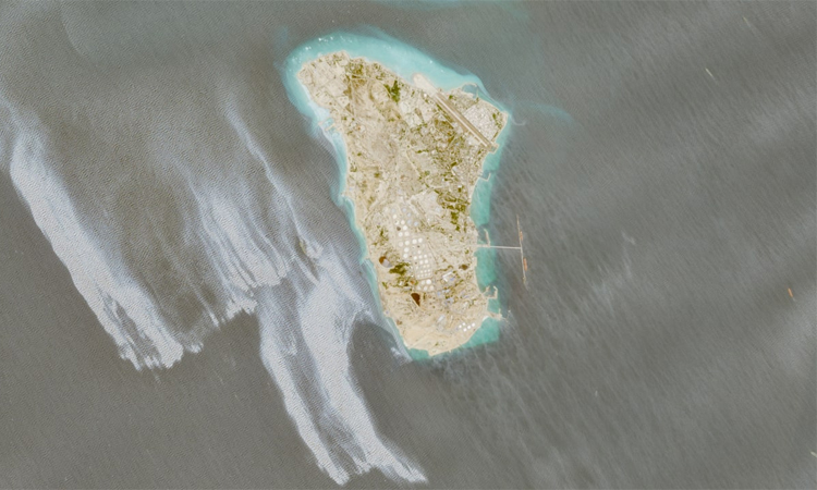 Suspected oil slick off Iran's Kharg Island