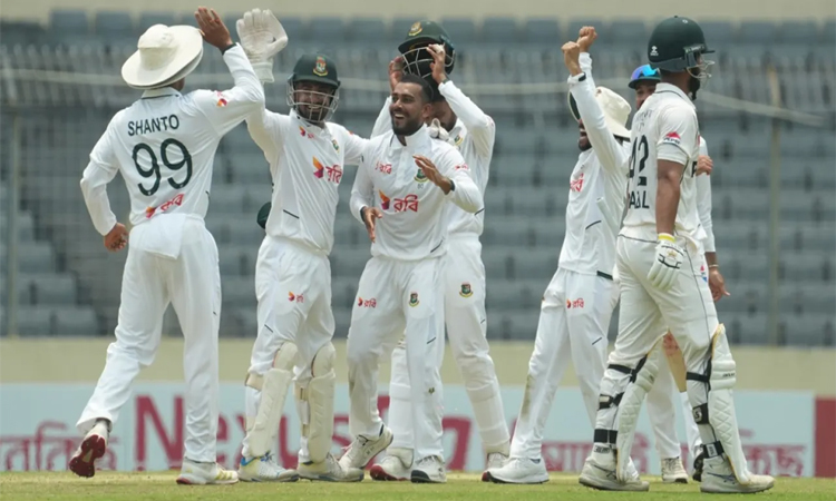 Miraz, Taskin lead Bangladesh fightback as Pakistan reach 251-5 at lunch 