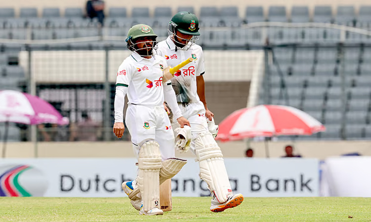 Shanto, Mominul bat resolutely as Bangladesh extend lead to 115