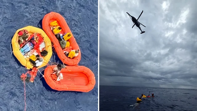 US rescues 11 small plane crash survivors after hours on raft