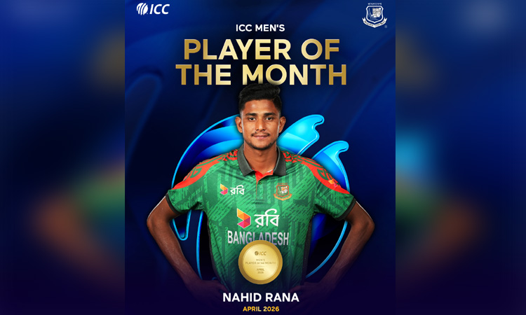 Nahid wins ICC player of the month award after NZ series heroics