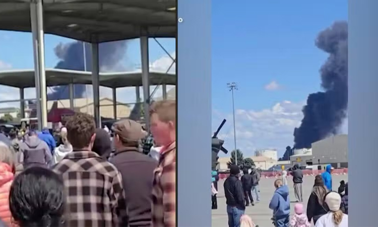 Aircraft collision over US air show downs two fighter jets: reports