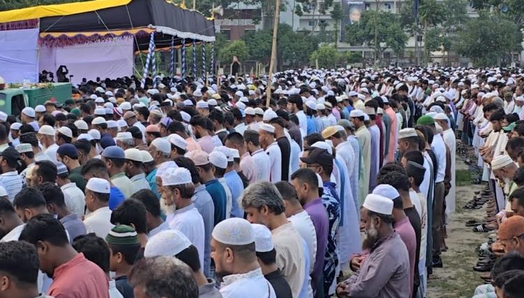 Ex-state minister Mizanur Rahman Sinha laid to rest in Munshiganj