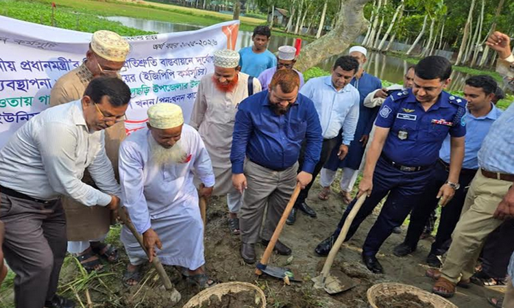 Re-excavation work of Udakhali canal begins in Fulchhari