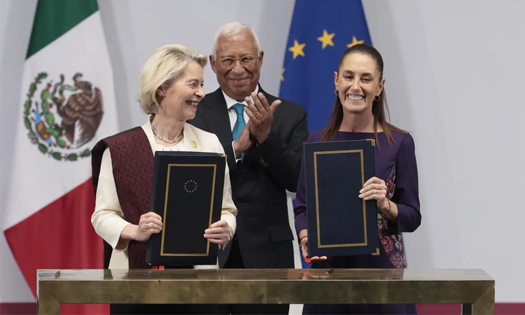 Mexico, EU lower tariffs in bid to grow non-US trade