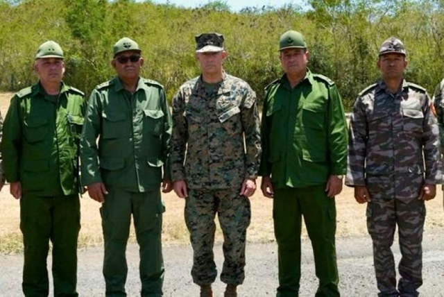 Top US and Cuban military officers meet at Guantanamo Bay