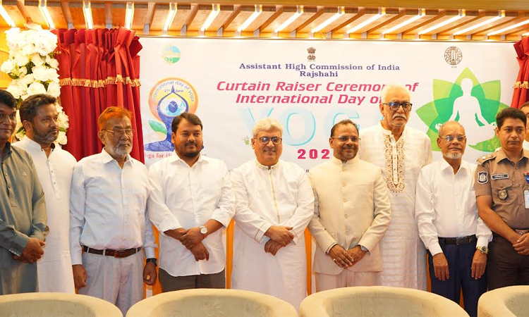 Curtain-Raiser for International Day of Yoga 2026 unveiled in Rajshahi