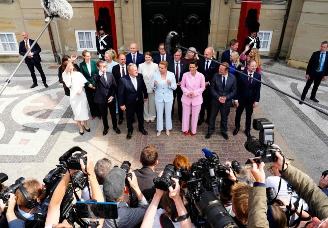 Denmark PM presents new government, with majority of women