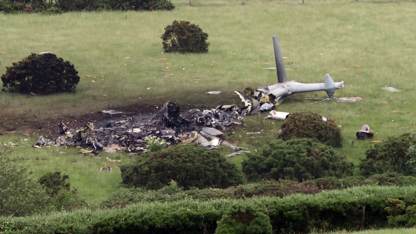 Three die in British navy helicopter crash