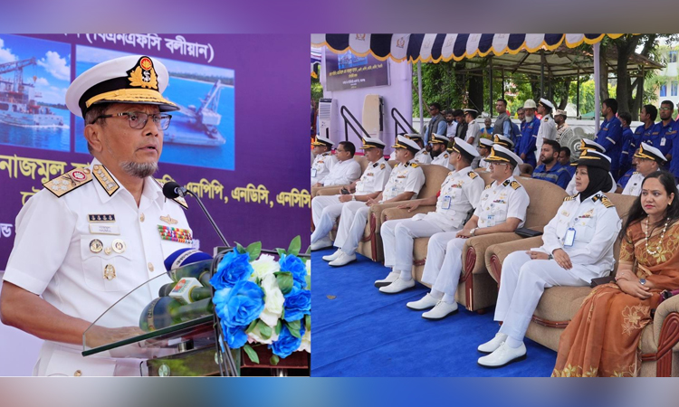 Navy inducts locally-built floating crane into fleet