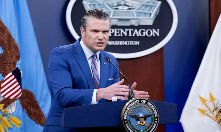 Hegseth urges Europe on D-Day to counter present-day 'invasion'