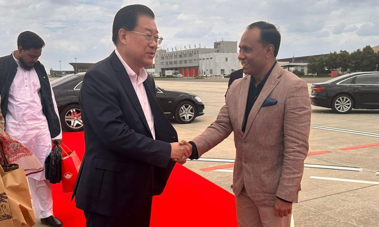 Deputy Speaker leading parliamentary delegation returns home from China