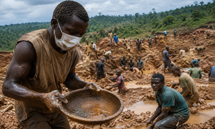 Necessity drives gold miners in DR Congo's Ebola epicentre