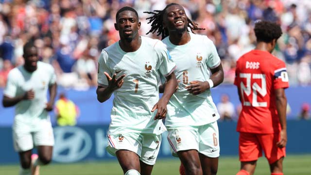 Dembele hits hat-trick as France thrash second-string Norway at World Cup