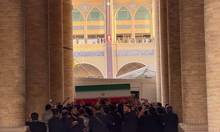 Supreme leader's body arrives at Tehran religious complex for funeral