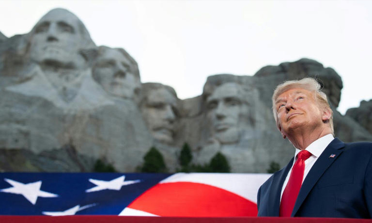 Trump heads for Mount Rushmore as US turns 250