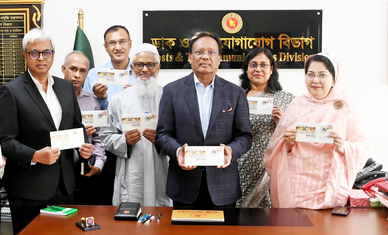 Commemorative stamp, data card released marking Wari-Bateshwar